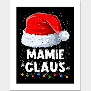 Mamie Claus Christmas Santa Family Matching Pajama Posters and Art